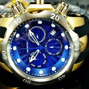SALE! 52mm Swiss Blue Venom Watch w/ box!